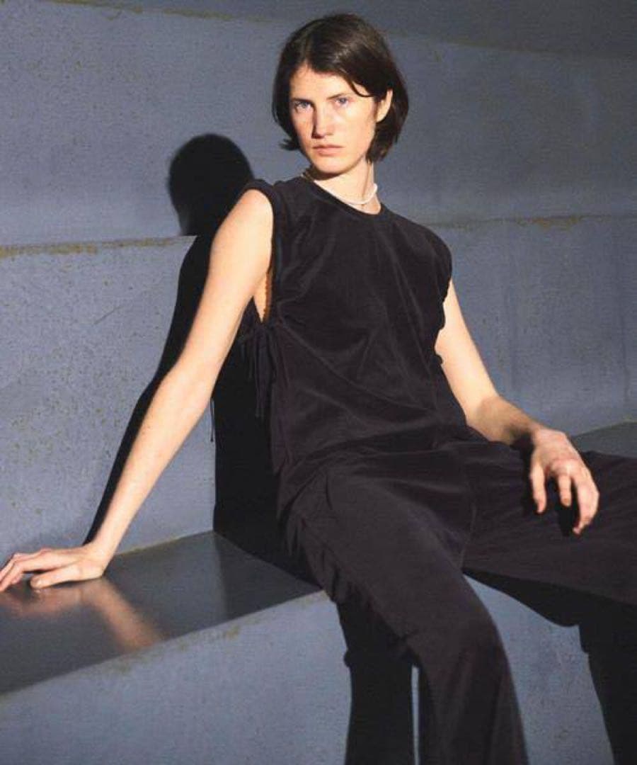 BACCA コットンベロアジャージーオールインワン