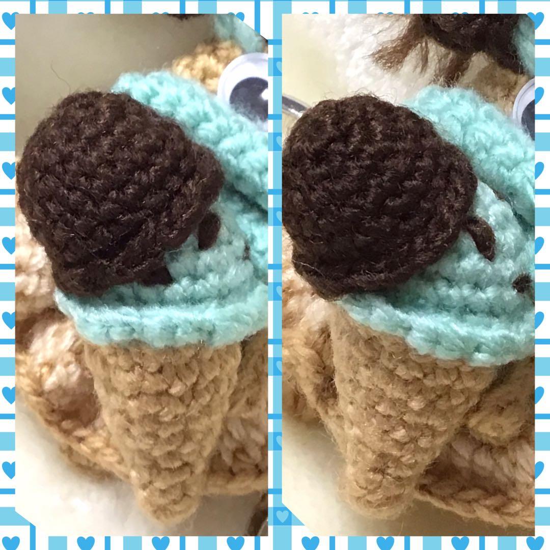 メル30498様　パクパクモンスターオーダー画像　ミントチョコアイスベビモン2個