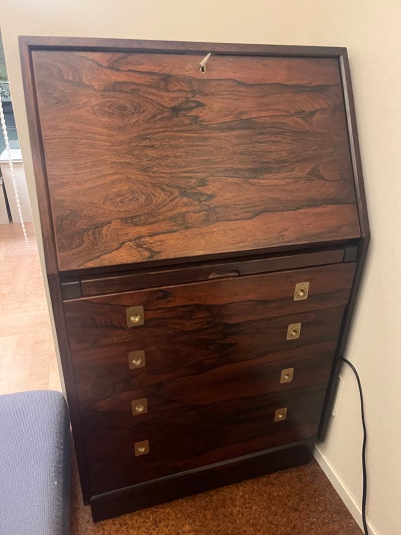 希少材ローズウッド デスク 4引き出し