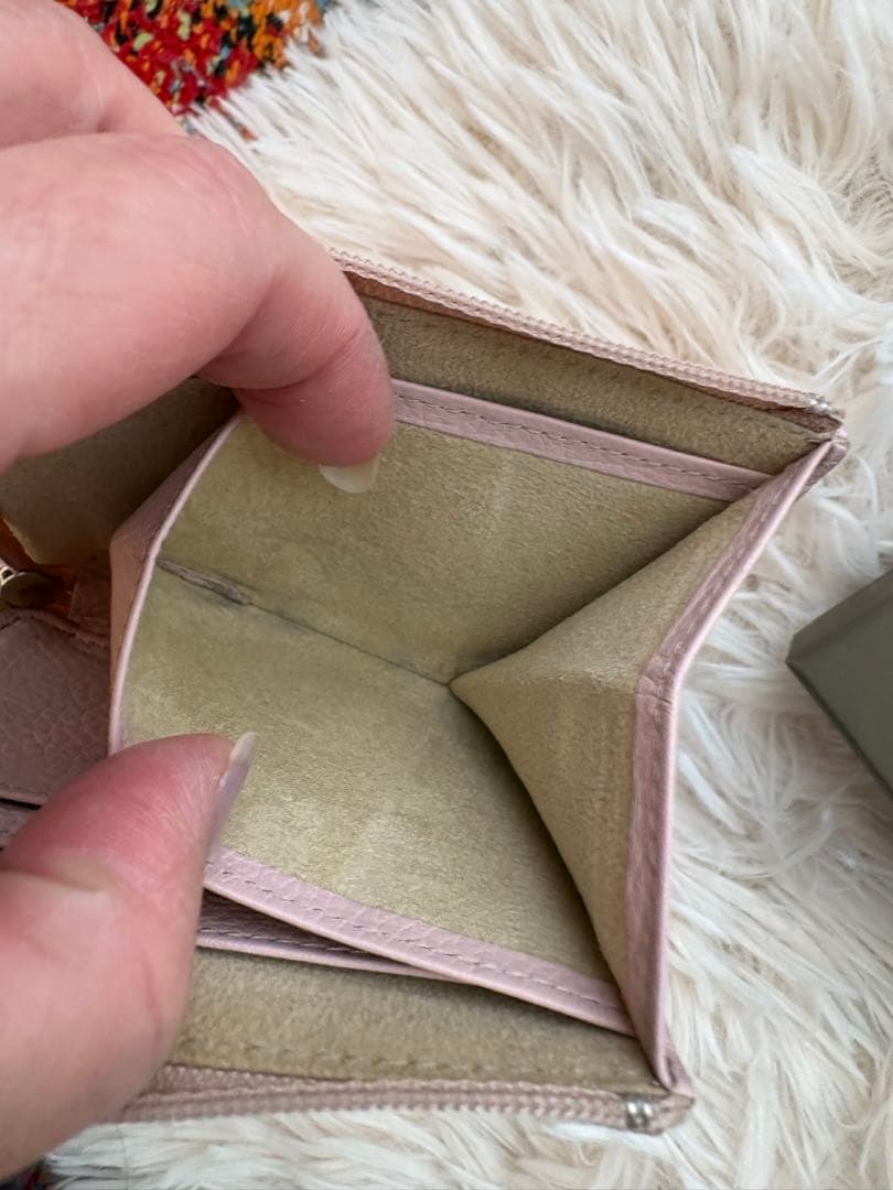 美品♪ ATAO ミリモ　ミニ財布　ブロックパーティ　シャングリラピンク