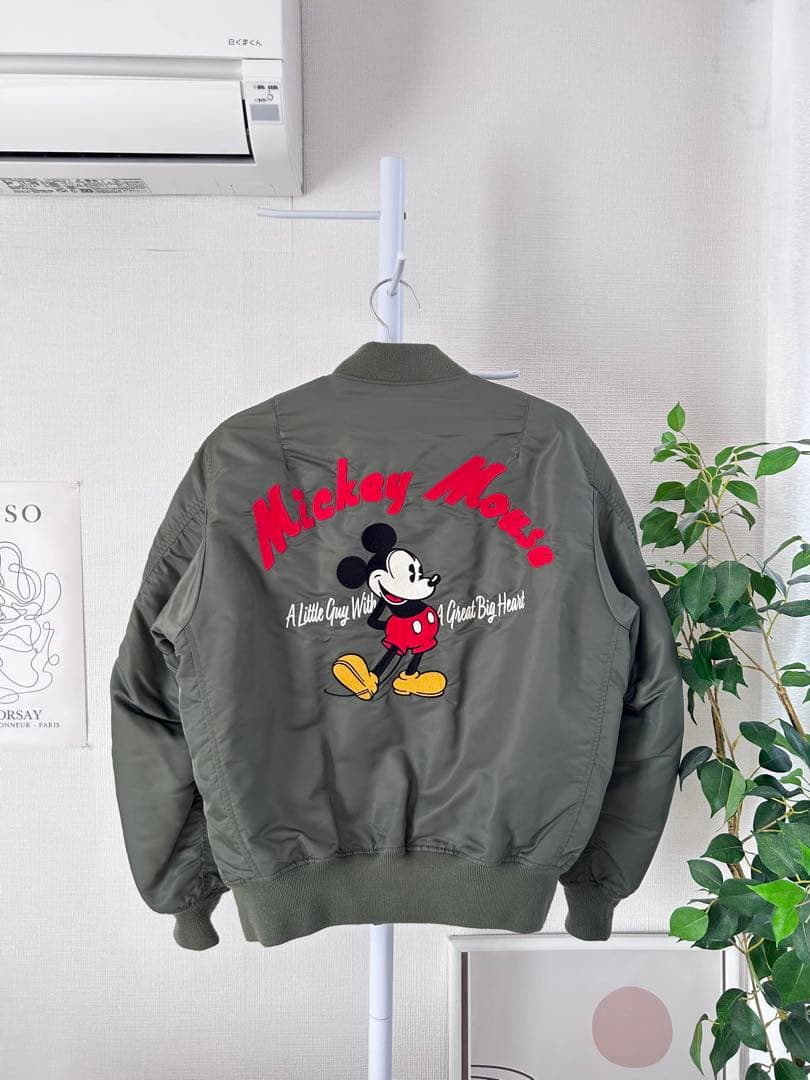 【極美品】AVIREX×Disney MA-1 公式コラボ ミッキーマウス