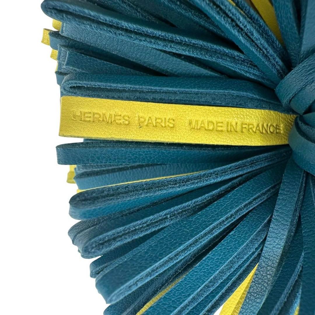 エルメス レザー カルメン フリンジ　キーホルダー キーリング