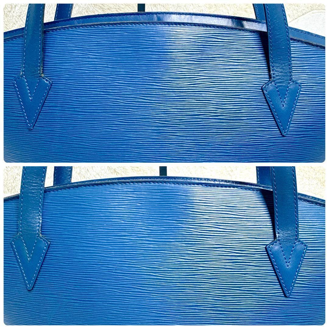 LOUIS VUITTON ヴィトン エピ サンジャック トートバッグ ブルー