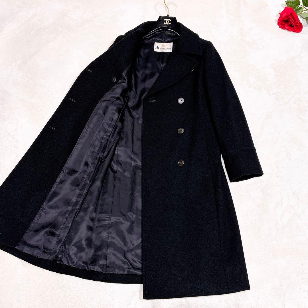 未使用✨　アクアスキュータム　チェスターコート　ウール　カシミヤ　ロング　9