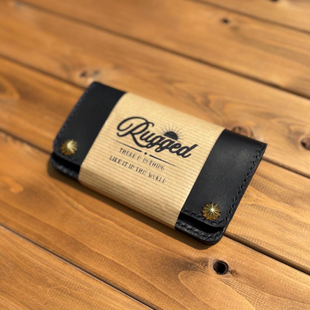 ミドルトラッカーウォレット　アポロコンチョ　真鍮