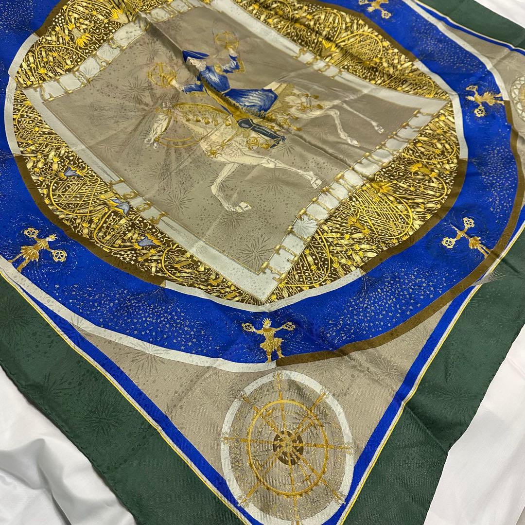 エルメス☆カレ90☆スカーフ☆シルク☆FEUX D'ARTIFICE（花火）