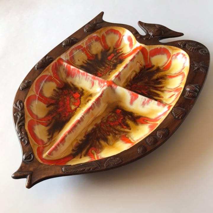 大皿 トレジャークラフト ヴィンテージ 熱帯魚 プレート 希少