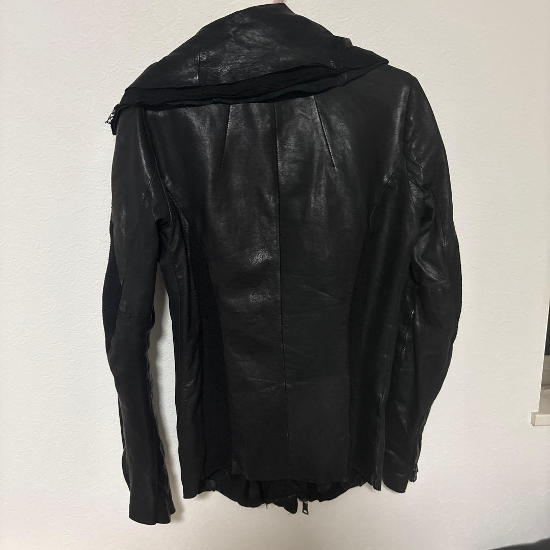 Buffalobobsドレープレザージャケット