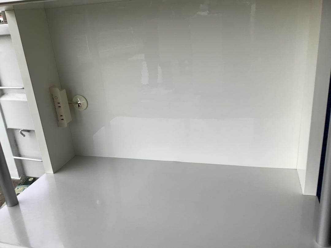 シギヤマ家具 キッチンボード レンジボード サンモア 幅80cm スライド棚有★