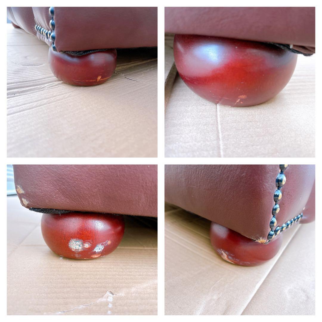 2★送料込み★チェスターフィールドソファ 一人掛け【神奈川県厚木市引取可】