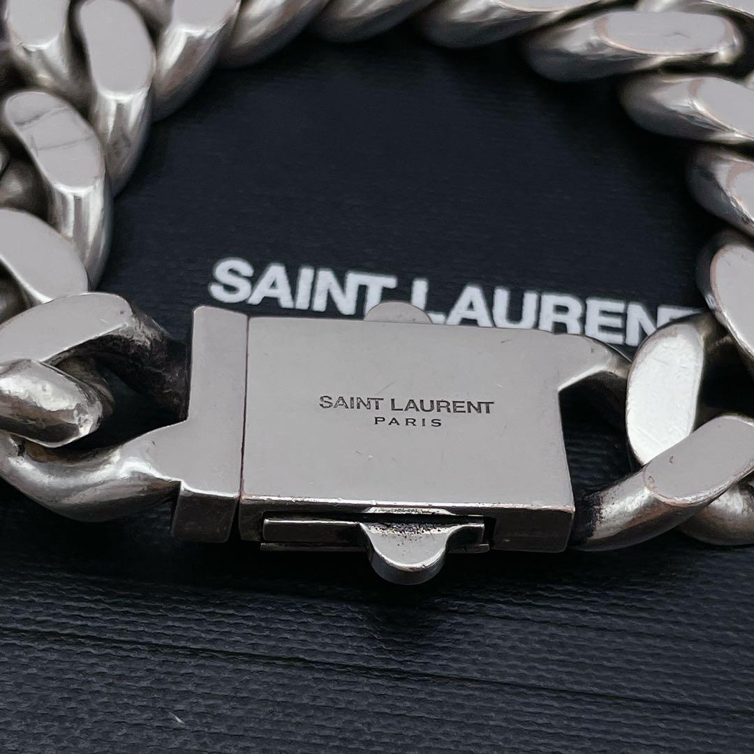 Yves Saint Laurent ブレスレット　喜平　メタルカーブ　シルバー