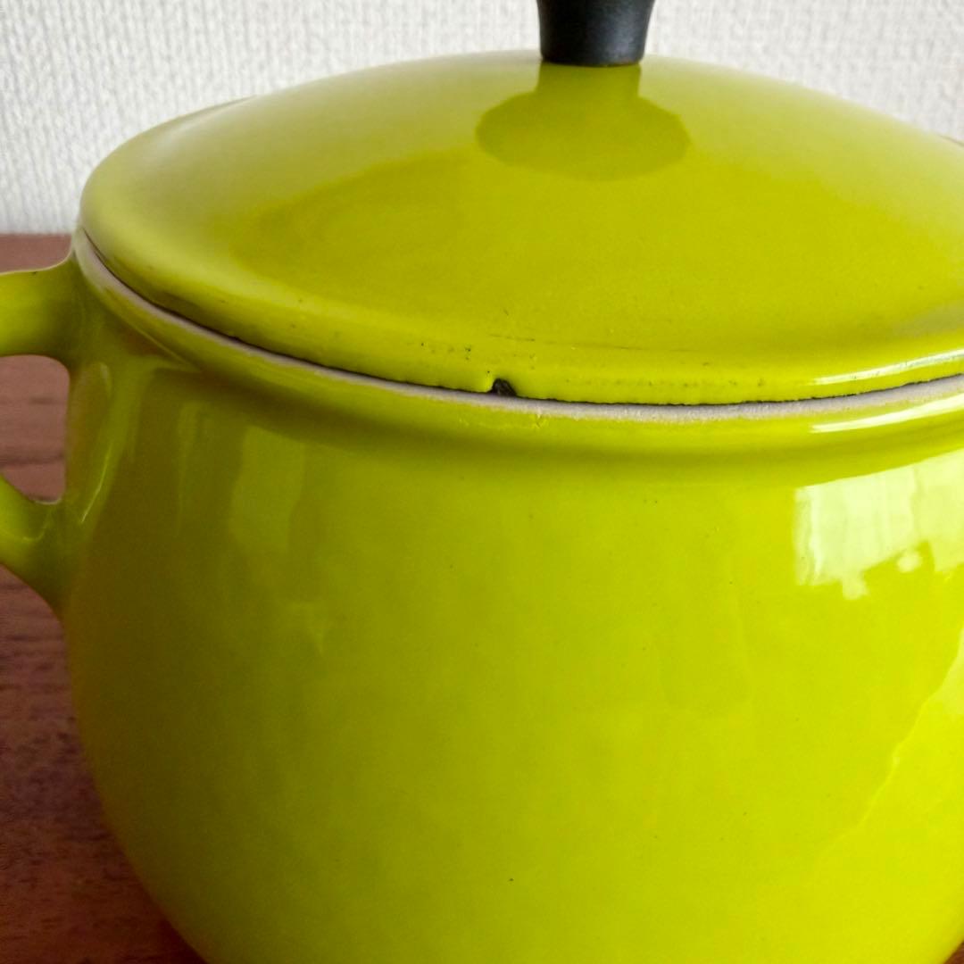 ルクルーゼ　ヴィンテージ　ビーンズポット　レア　小鍋　アンティーク