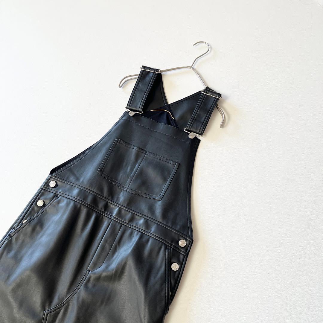 ▼22ss完売品✨美品✨アパルトモン【34】レザー ワンピース オーバーオール