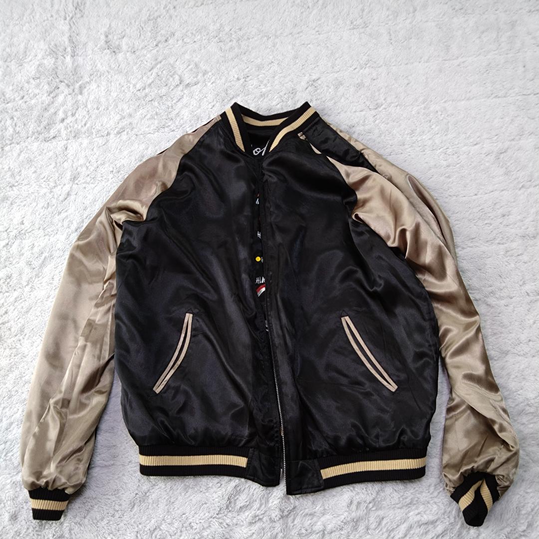 花旅楽団 ジャパネスク スカジャン XL　虎　竜　横須賀 富士山　リバーシブル