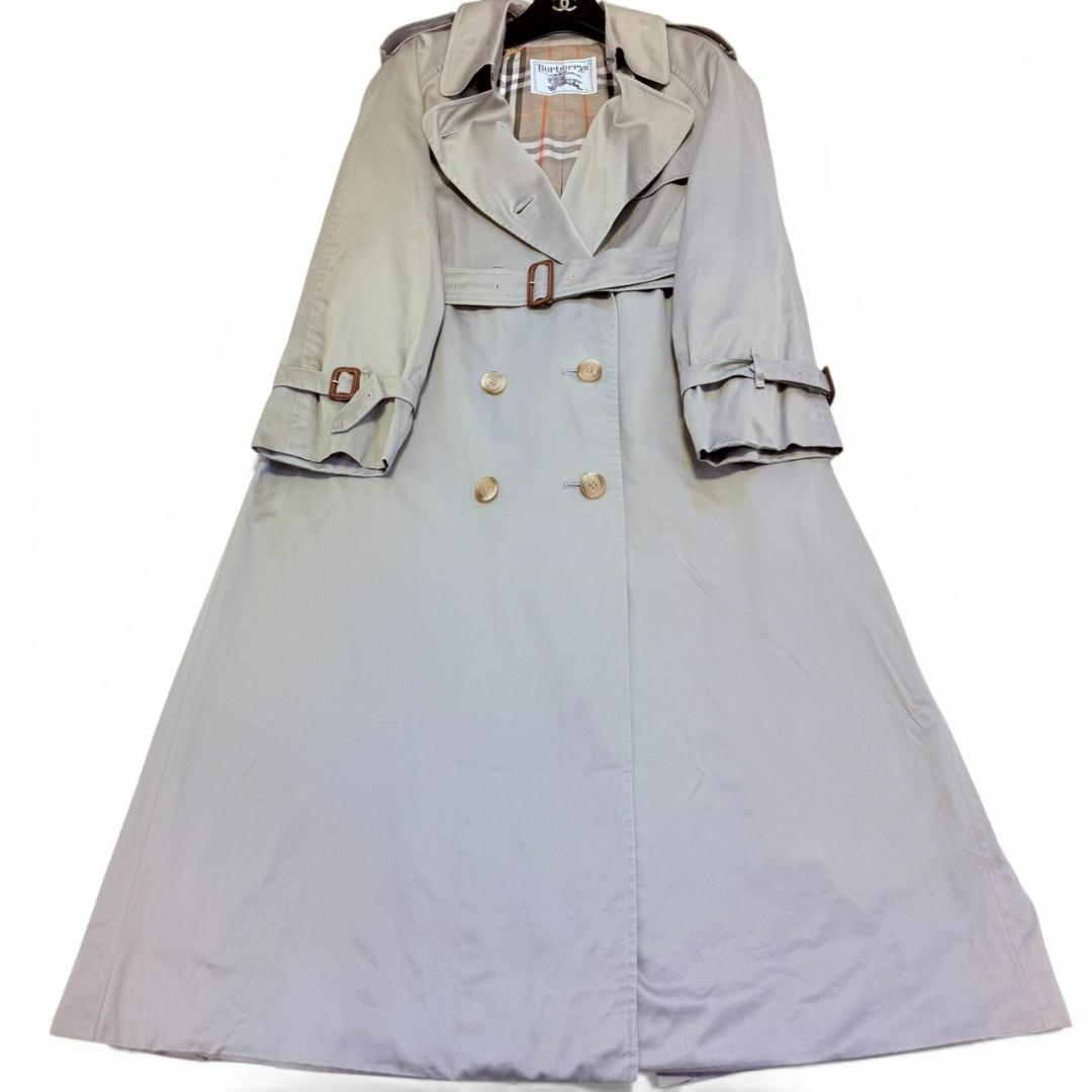 BURBERRY 腰ベルト ノバチェック コットン トレンチコート レディース
