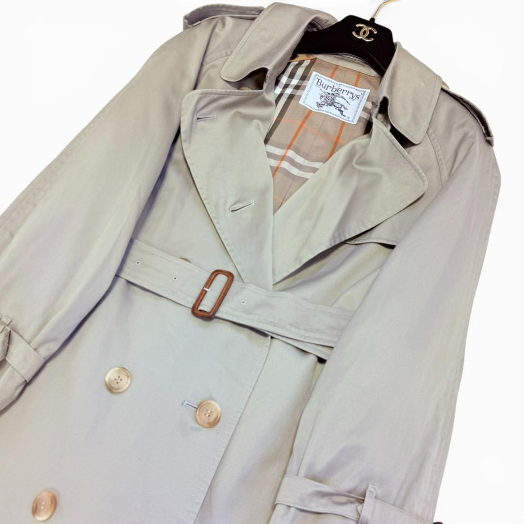 BURBERRY 腰ベルト ノバチェック コットン トレンチコート レディース