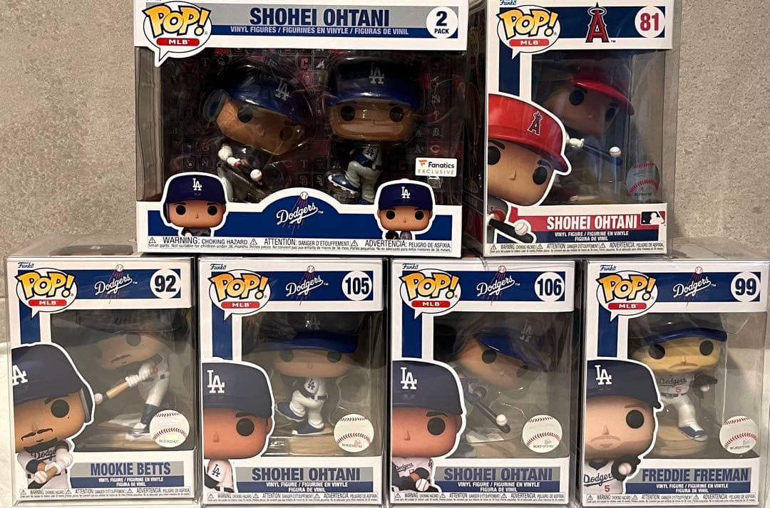 新品　Funko POP! 大谷翔平　ドジャース　エンゼルス 6体セット