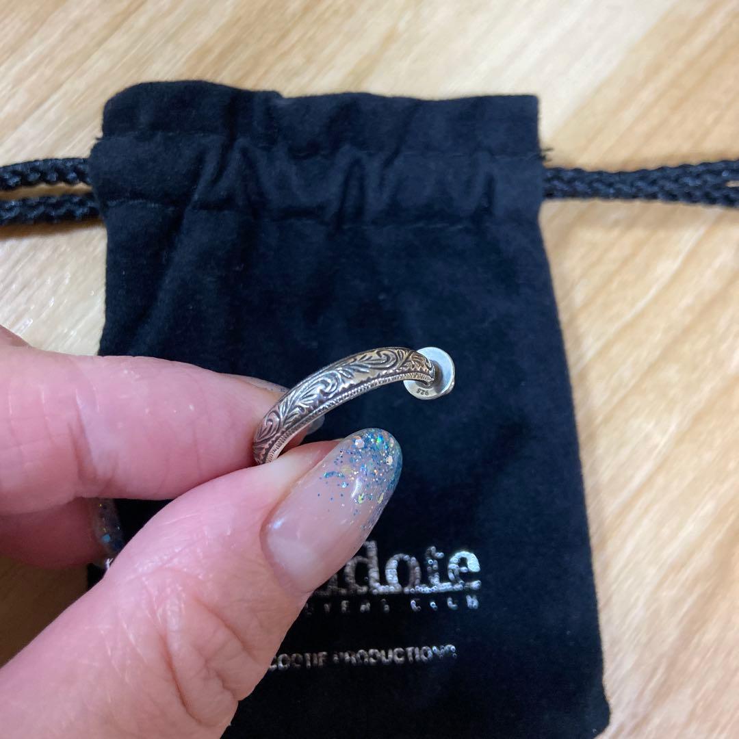 Antidote シルバー フープピアス