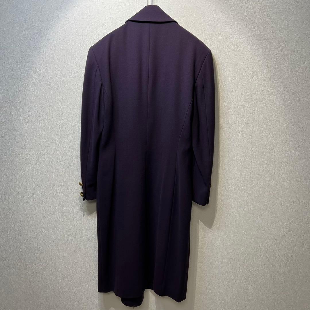 希少 GUCCI トムフォード期 ウール コクーン ゴールドボタン ロングコート