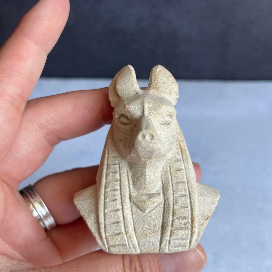 サンドストーン エジプト神話 彫刻 アヌビス