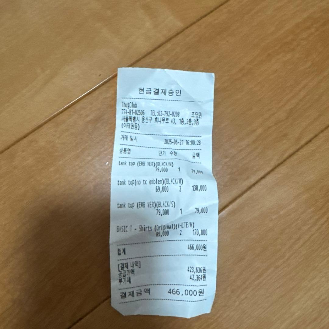 トップス THUG CLUB TC Tank Top \"BLACK\" 1 S