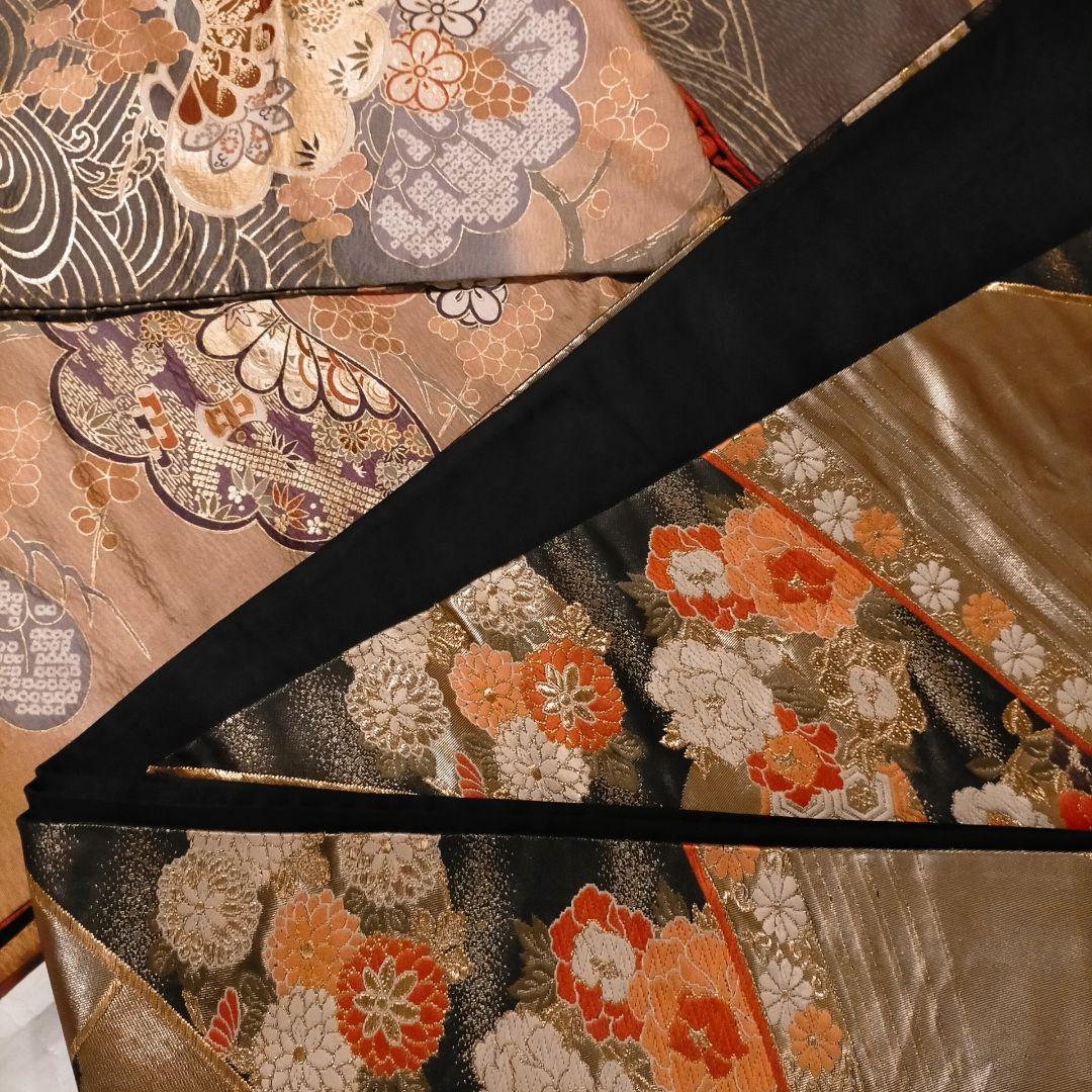 振袖 黒帯セット 成人式 着物 高級感