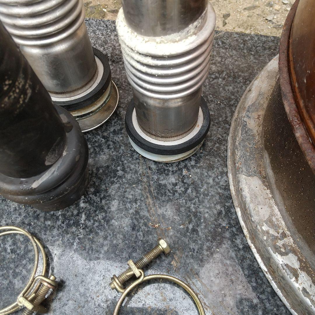 風呂釜 金属製 煙突パイプ付き