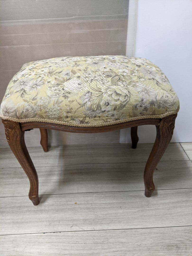 アンティーク スツール ネコ脚 オットマン クラシック ロココ エレガント