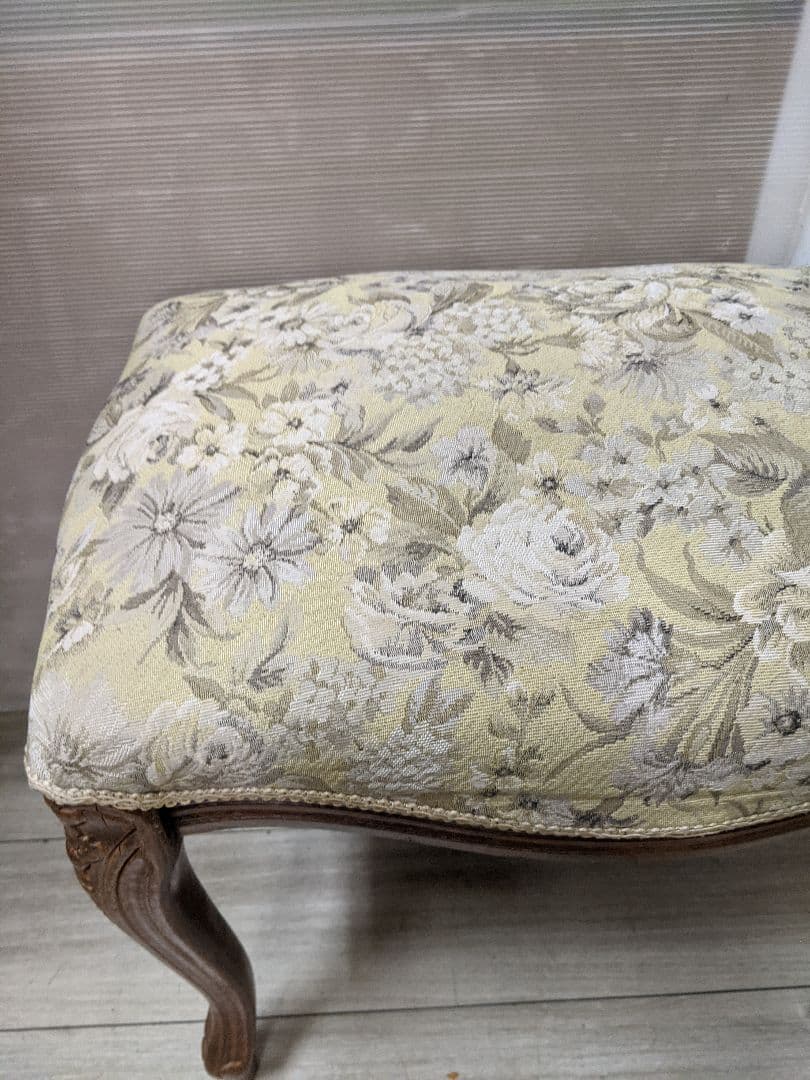アンティーク スツール ネコ脚 オットマン クラシック ロココ エレガント
