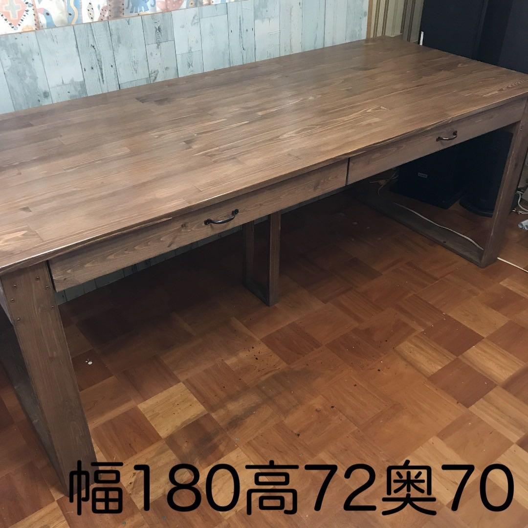 机 テーブル カウンター 幅180cm パイン集成材