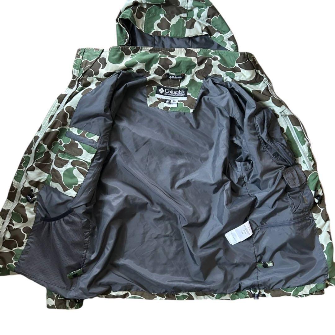 00s コロンビア チタニウム ダックハンターカモ　マウンテンパーカー 迷彩