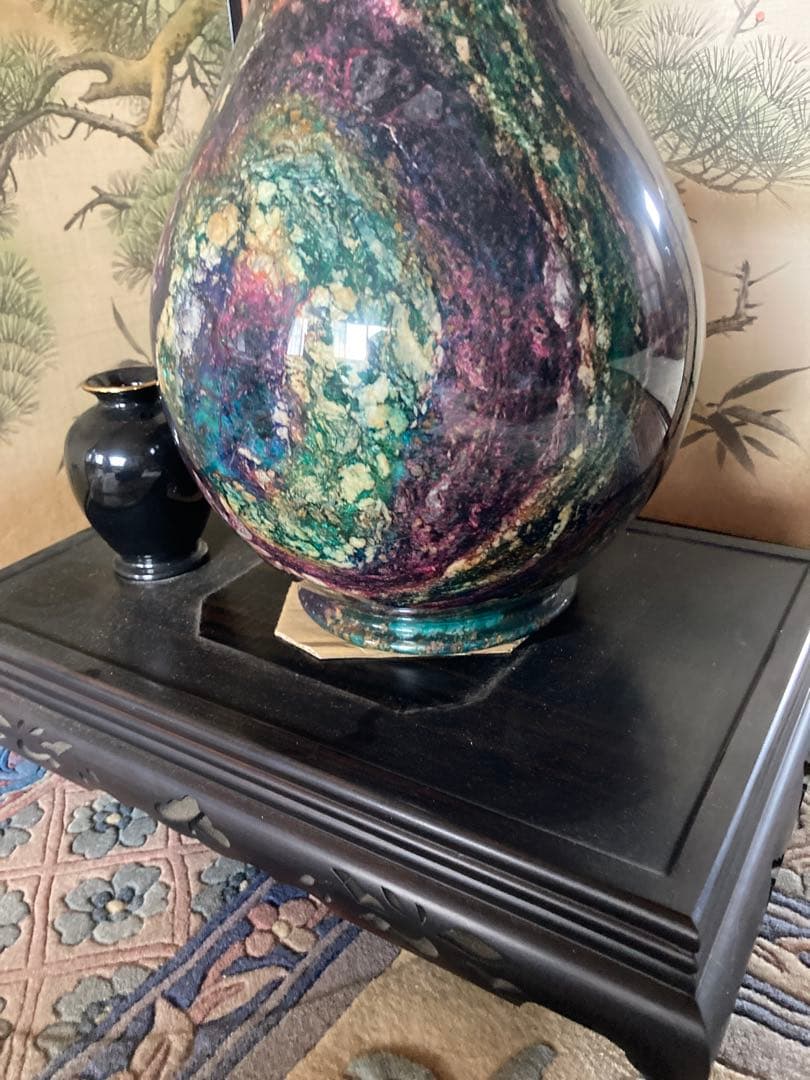 インテリア　雑貨　石　花瓶　壺　鑑賞石　原石