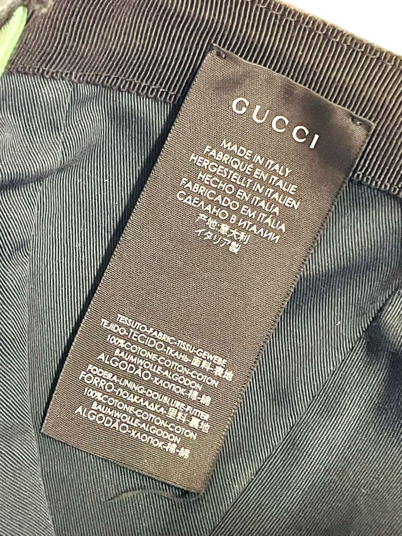 美品☆GUCCI グッチ　シェリーライン ベースボールキャップ Sサイズ57cm