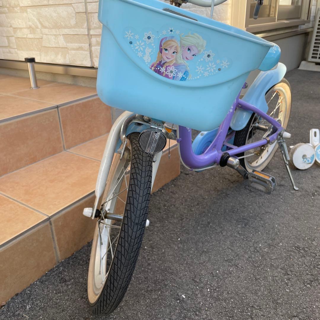 け*い様 アナと雪の女王 幼児用自転車　16インチ　サイクルハウス保管　補助輪