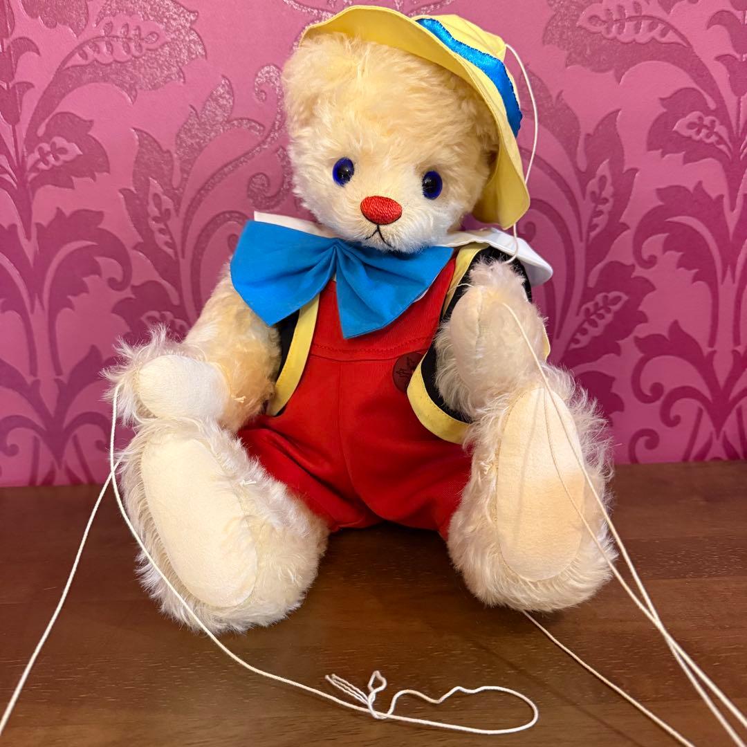 ピノキオ風　テディベア　操り人形　37cm