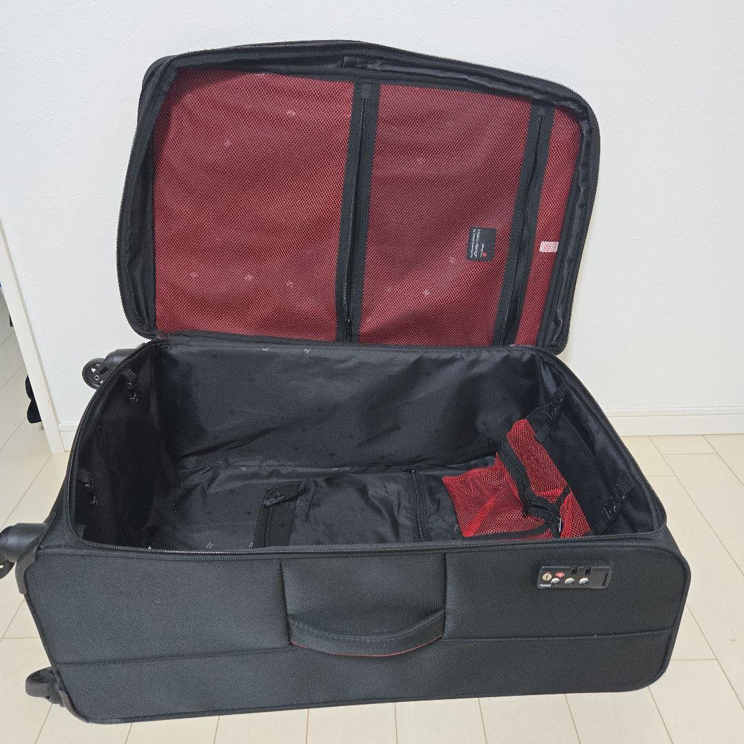 Lサイズ☆ソフトスーツケース☆拡張☆ヒデオ ワカマツ