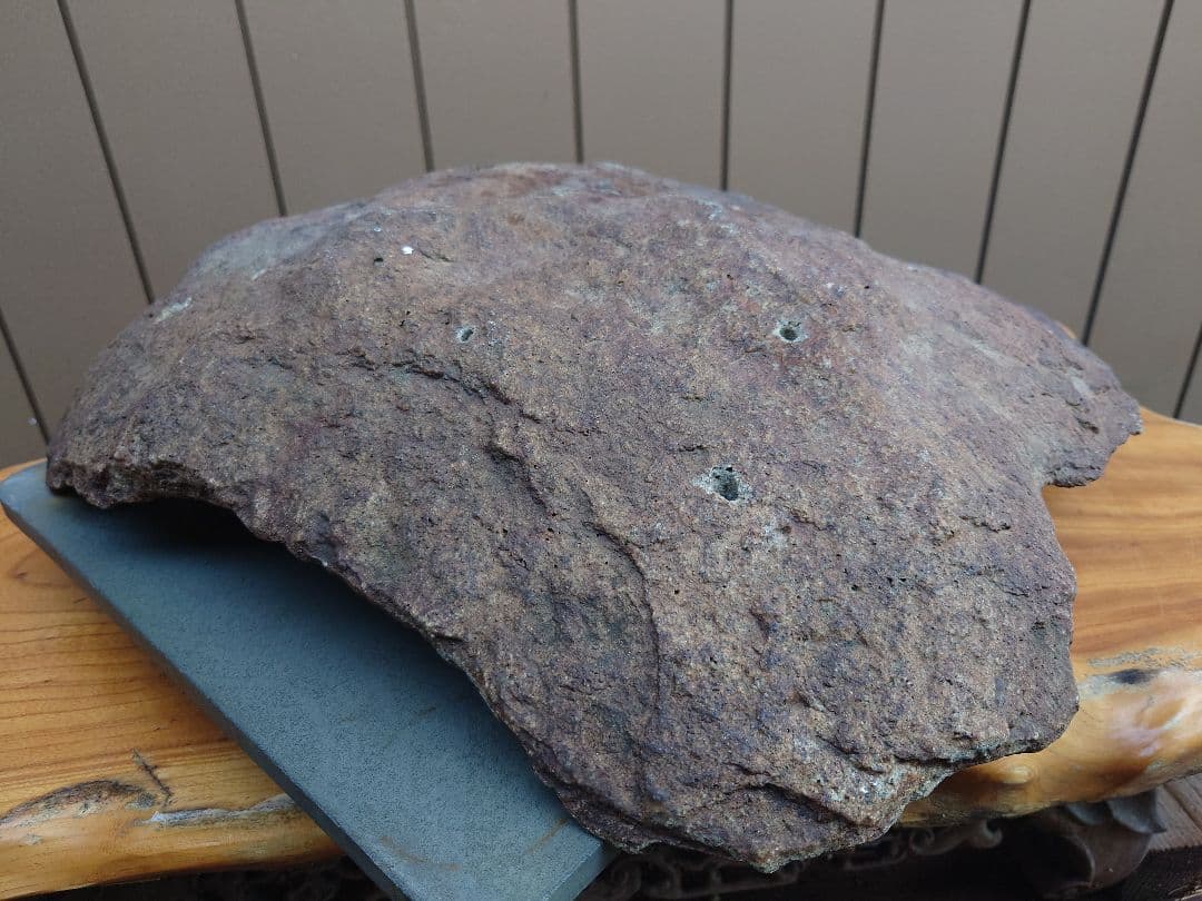 盆栽　鉢　鞍馬石？　平石　幅52cm