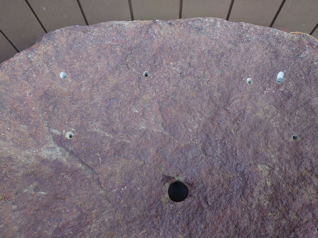 盆栽　鉢　鞍馬石？　平石　幅52cm