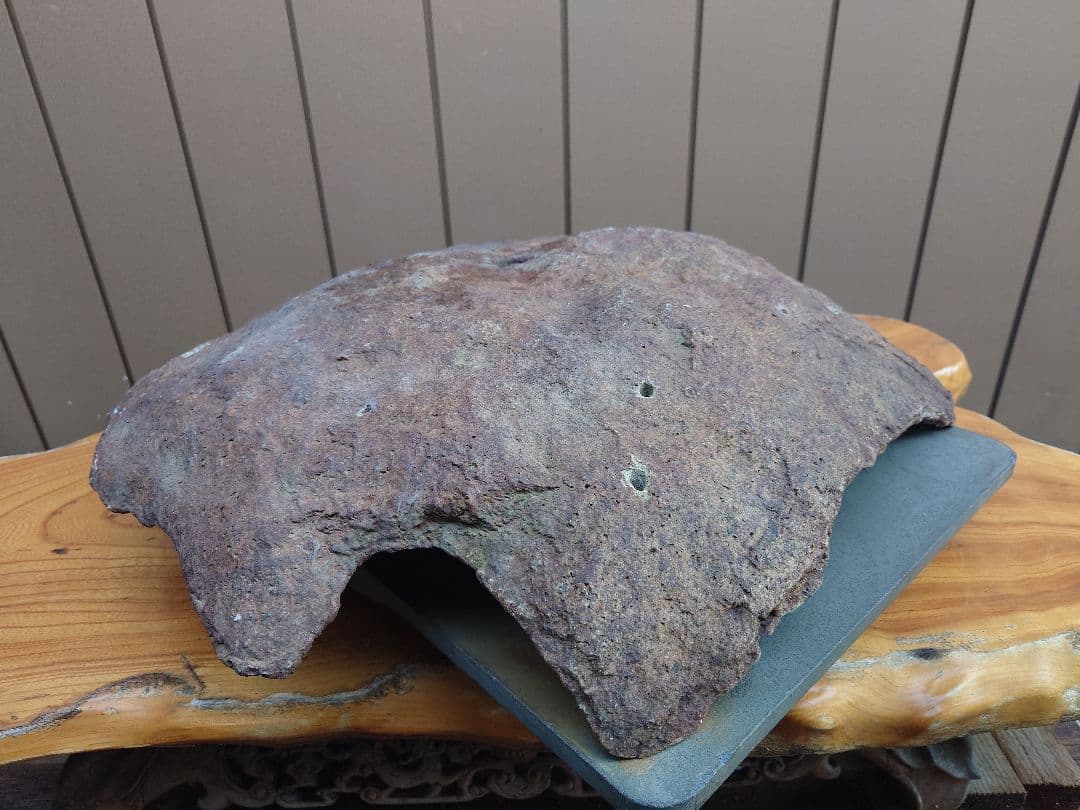 盆栽　鉢　鞍馬石？　平石　幅52cm