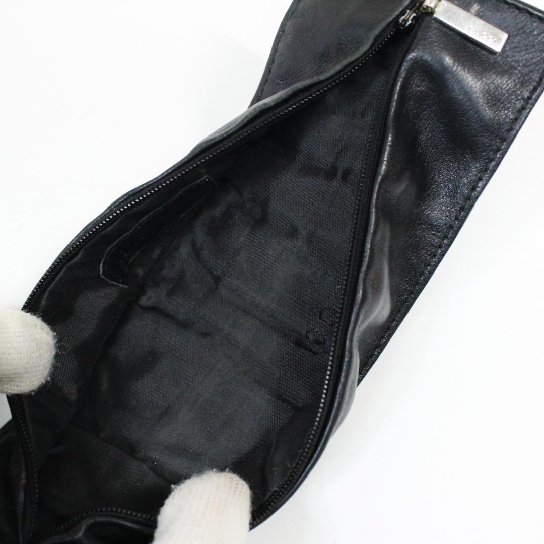 激レア 極美品 GUCCI グッチ リストバンド ケース レザー ブラック