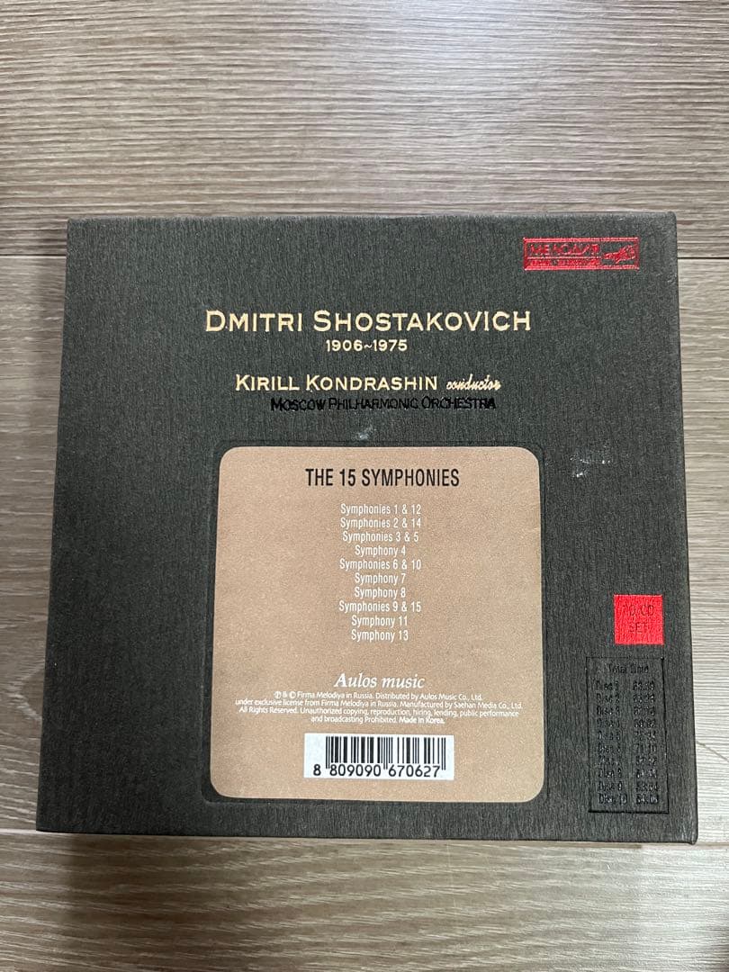 コンドラシン　モスクワフィル　ショスタコーヴィッチ全集