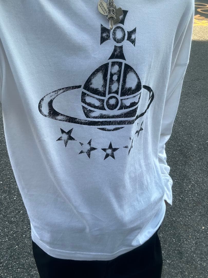 1*肉様 Vivienne Westwood フロントプリント　ロングＴシャツ