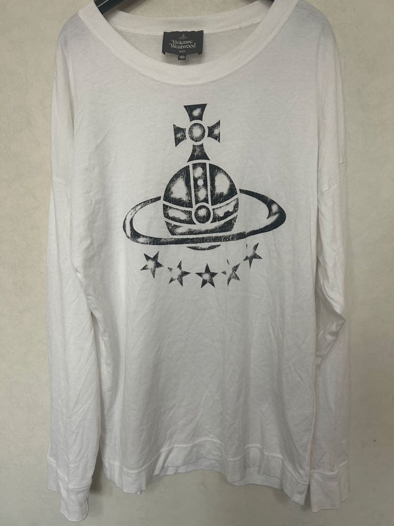 1*肉様 Vivienne Westwood フロントプリント　ロングＴシャツ