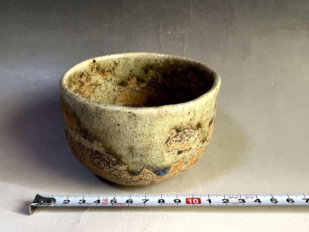 茶碗■古い伊賀焼 涙痕茶わん お茶道具 ぐい呑み酒器 古美術 時代物 骨董品■