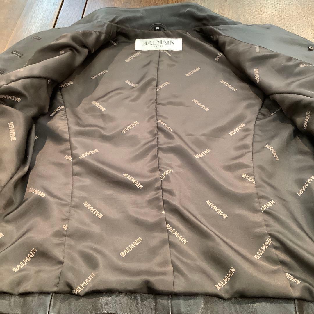 BALMAN バルマン　ラムレザージャケット　ブラウン　サイズ13