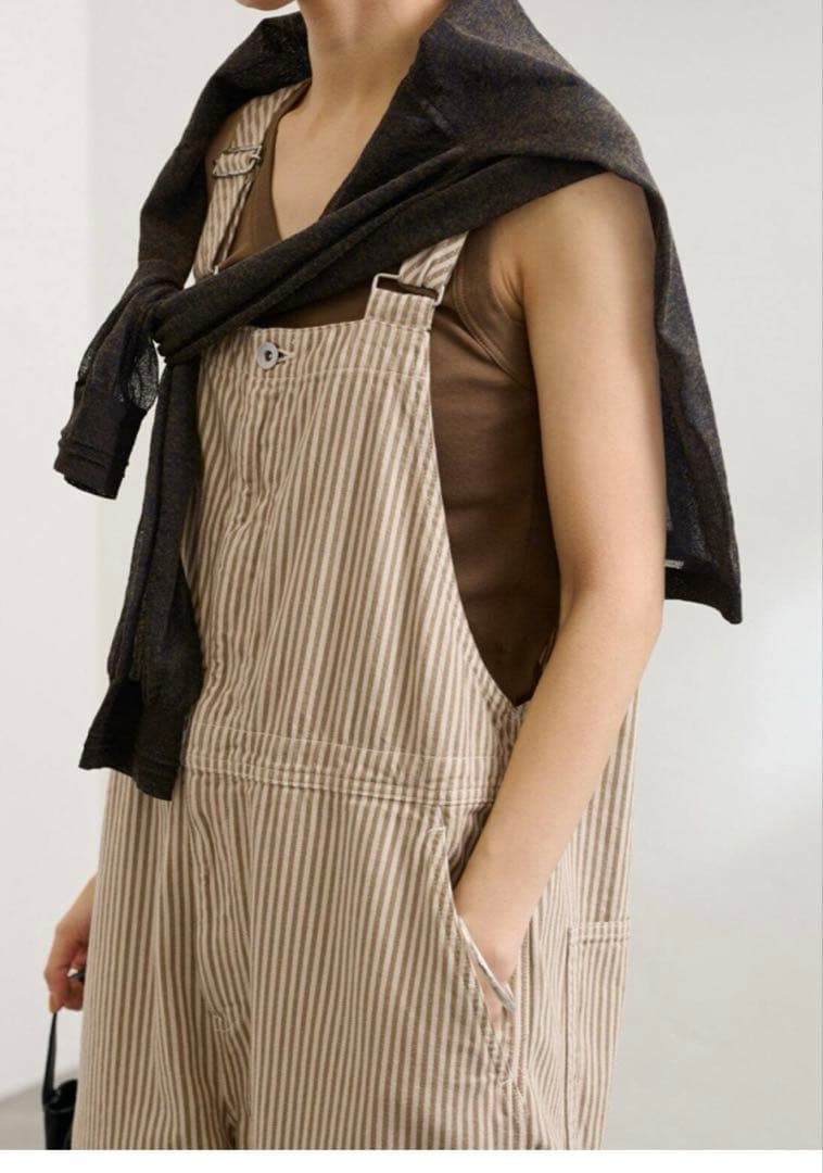 【新品】フレームワーク ヒッコリーオーバーオール　36