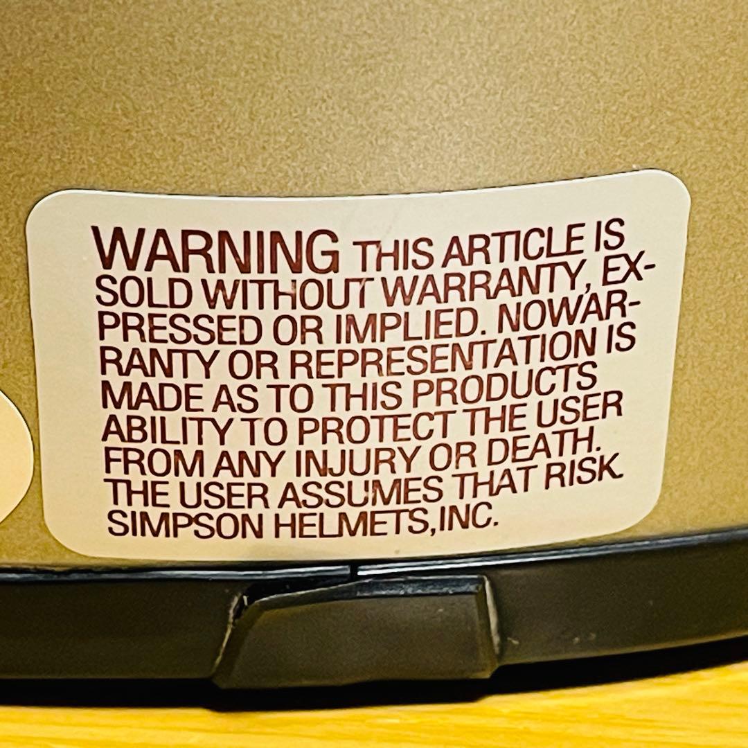 【美品】SIMPSON M30 シルバー 62cm スモークシールド装着