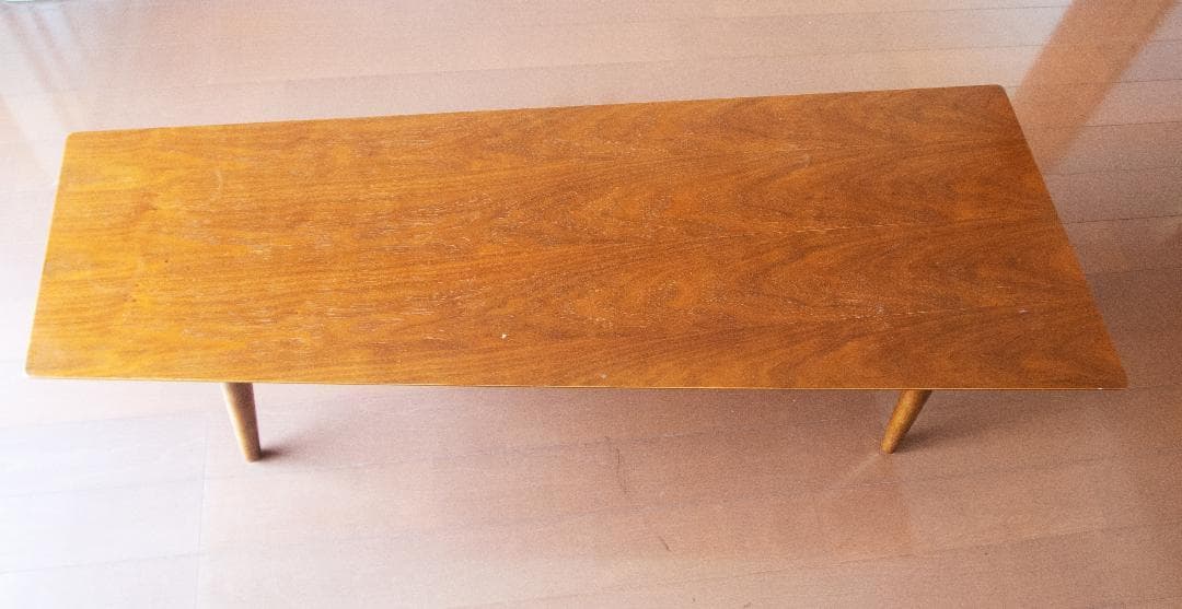 折りたたみ木製！送料込！美品！折りたたみ！ ローテーブル 2点組！