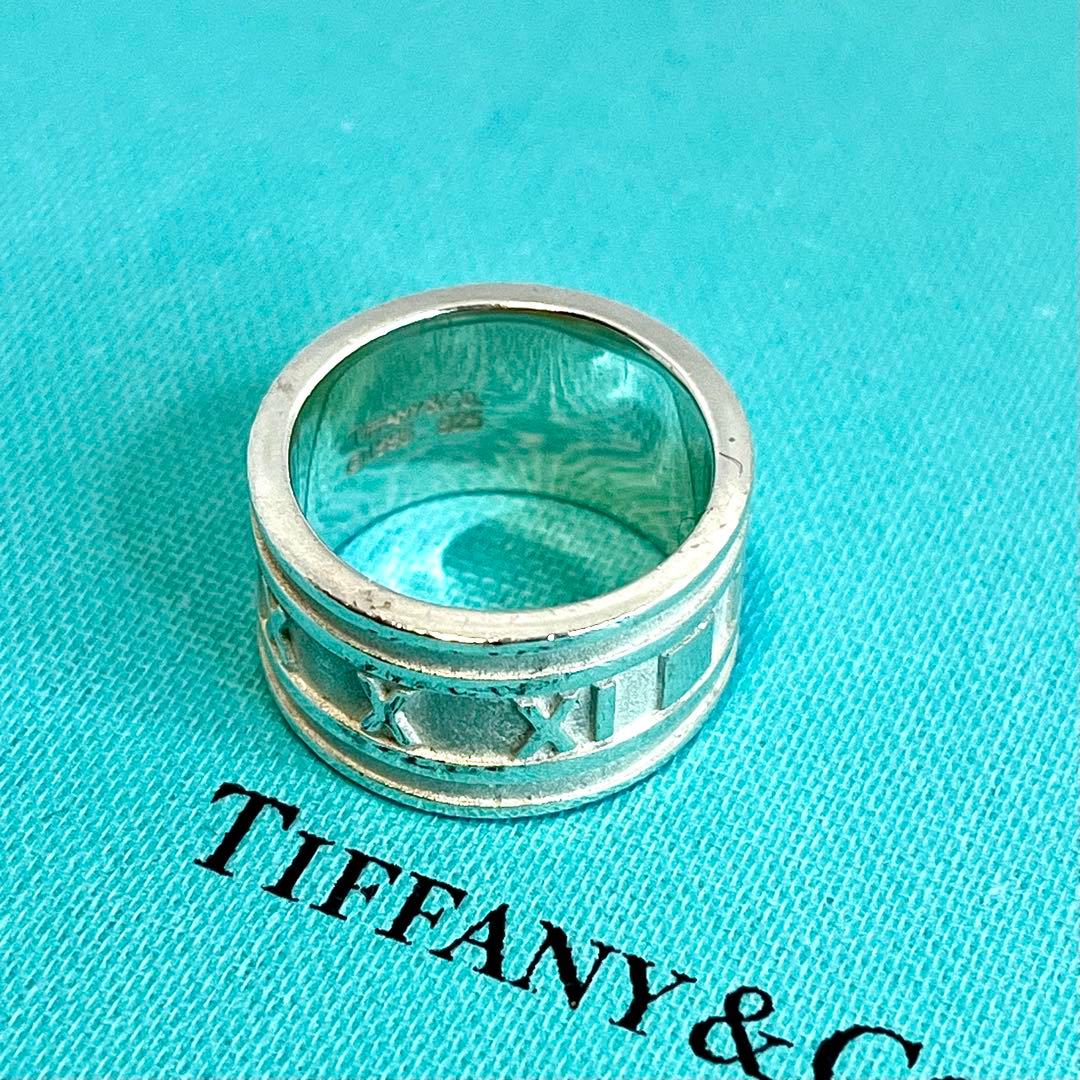 ティファニー アトラスリング ワイドリング ワイド リングシルバー925 14号