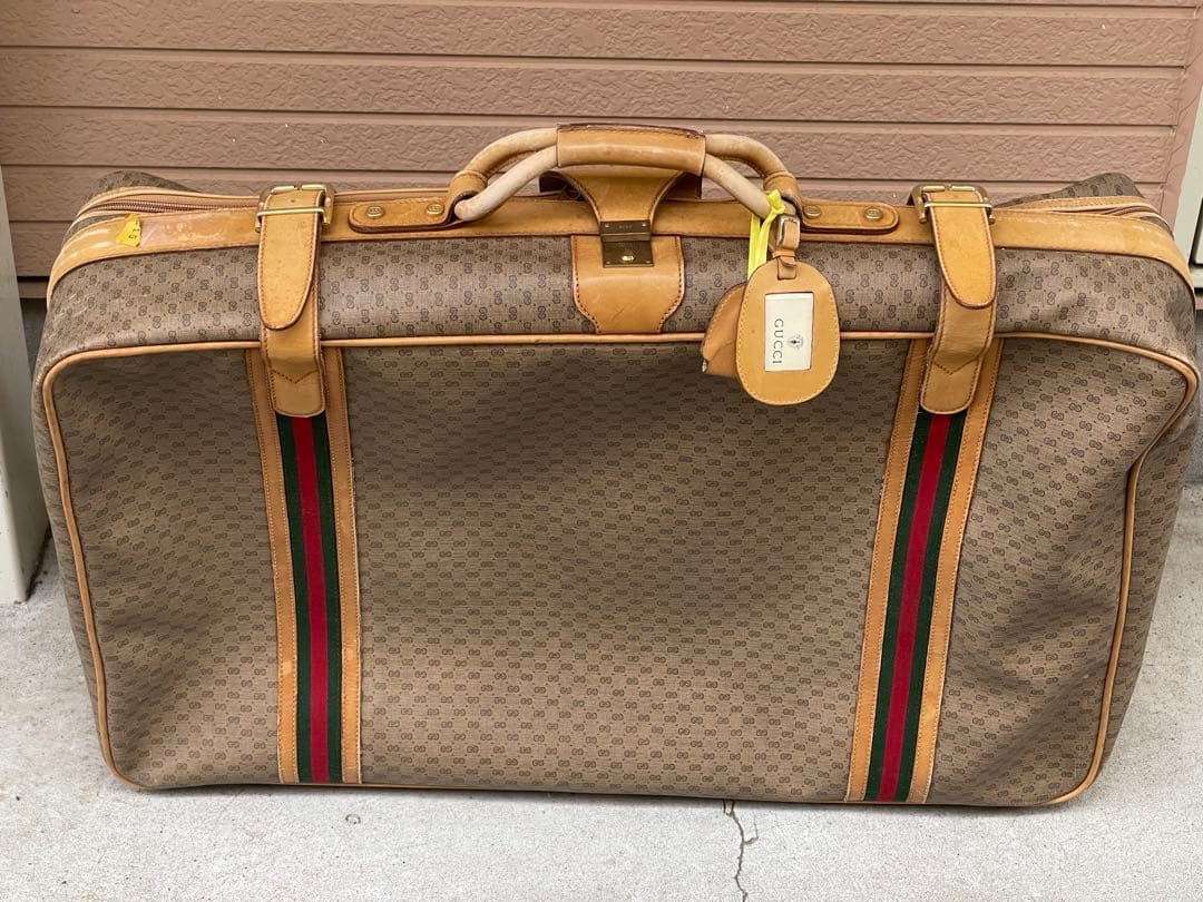 【希少品】オールドグッチ シェリーライン GGスプリーム トラベルバッグ